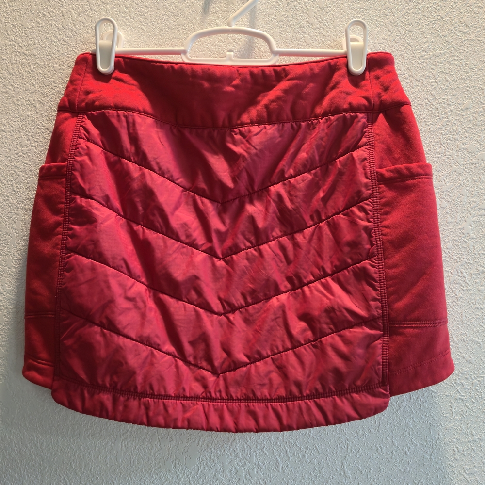 Smartwool‎ Red Quilted Mini Skirt - Picture 12 of 12